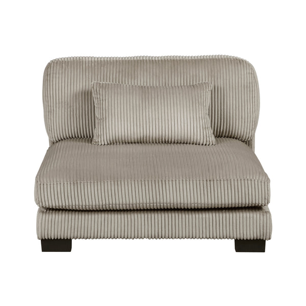 Traverse Taupe Armless Chair