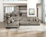 Traverse Taupe Armless Chair from Homelegance - Luna Furniture