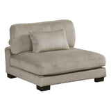 Traverse Taupe Armless Chair from Homelegance - Luna Furniture