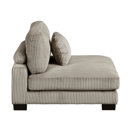 Traverse Taupe Armless Chair from Homelegance - Luna Furniture