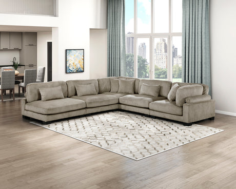 Traverse Taupe Corner Seat from Homelegance - Luna Furniture