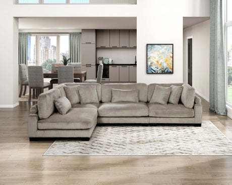 Traverse Taupe Corner Seat from Homelegance - Luna Furniture
