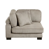 Traverse Taupe Corner Seat from Homelegance - Luna Furniture