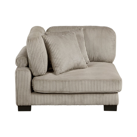 Traverse Taupe Corner Seat from Homelegance - Luna Furniture