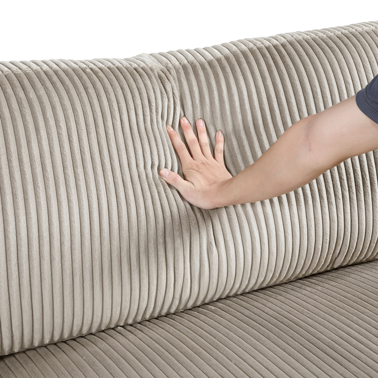 Traverse Taupe Corner Seat from Homelegance - Luna Furniture
