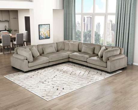 Traverse Taupe Corner Seat from Homelegance - Luna Furniture
