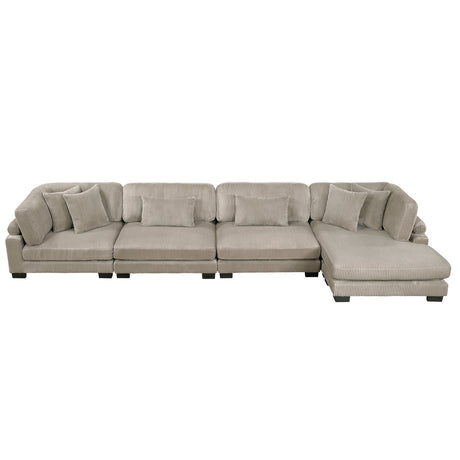 8555GB*CR2ACVC (4)4-Piece Modular Sectional with Reversible Chaise from Homelegance - Luna Furniture