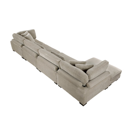 8555GB*CR2ACVC (4)4-Piece Modular Sectional with Reversible Chaise from Homelegance - Luna Furniture
