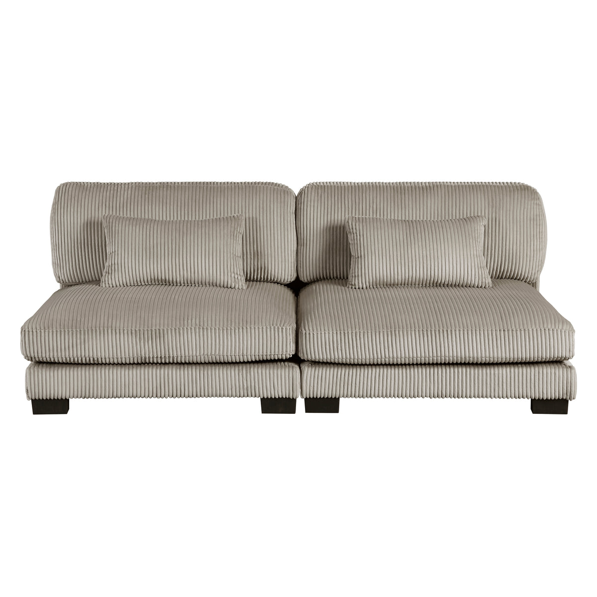 Traverse Taupe 5-Piece Modular Sectional with Reversible Chaise and Ottoman from Homelegance - Luna Furniture