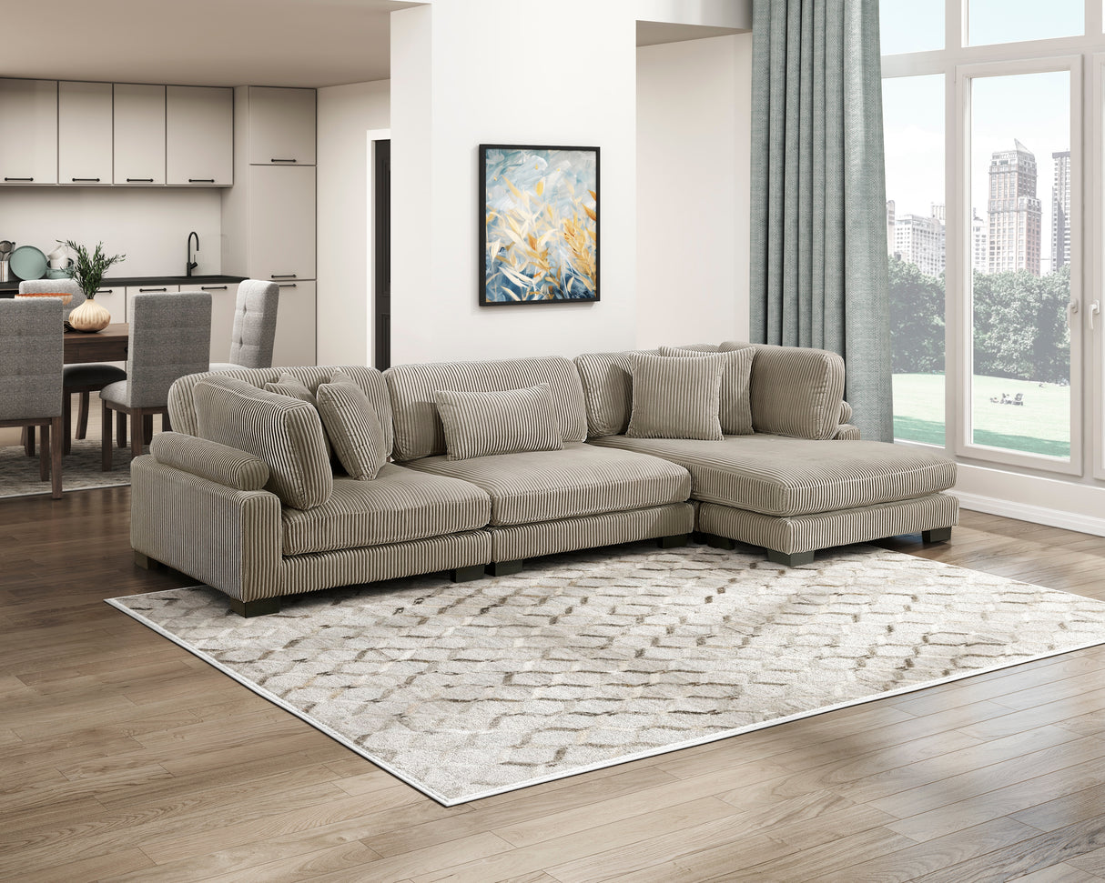 8555GB-VC Reversible Chaise from Homelegance - Luna Furniture