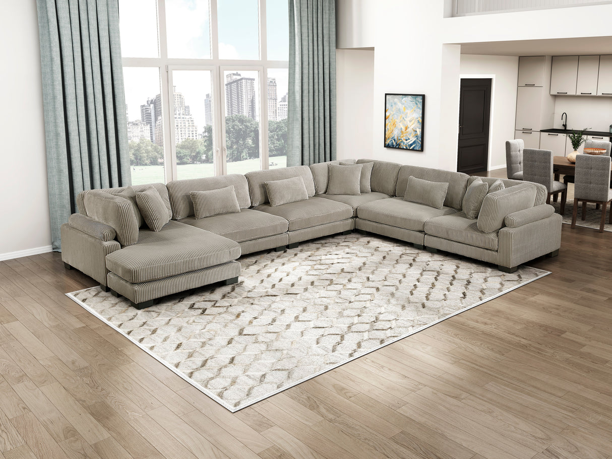 8555GB-VC Reversible Chaise from Homelegance - Luna Furniture