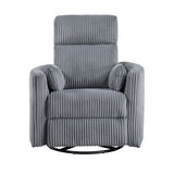 Traverse Gray Swivel Glider Reclining Chair from Homelegance - Luna Furniture