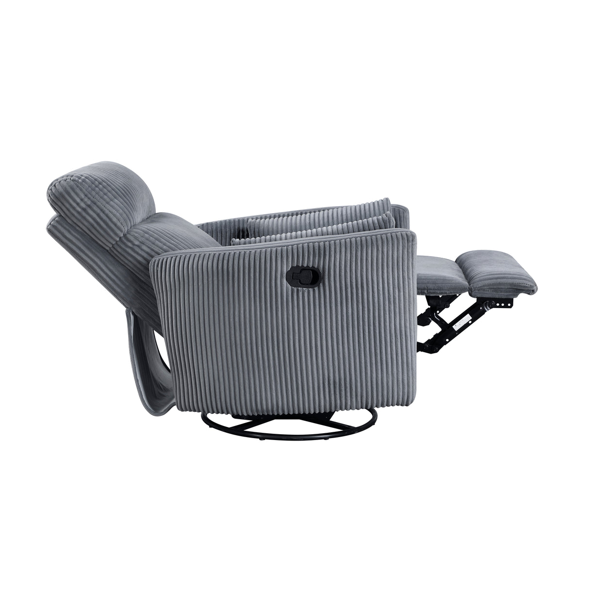 Traverse Gray Swivel Glider Reclining Chair from Homelegance - Luna Furniture