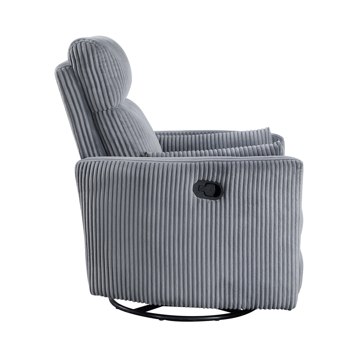 Traverse Gray Swivel Glider Reclining Chair from Homelegance - Luna Furniture