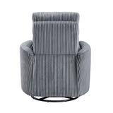 Traverse Gray Swivel Glider Reclining Chair from Homelegance - Luna Furniture