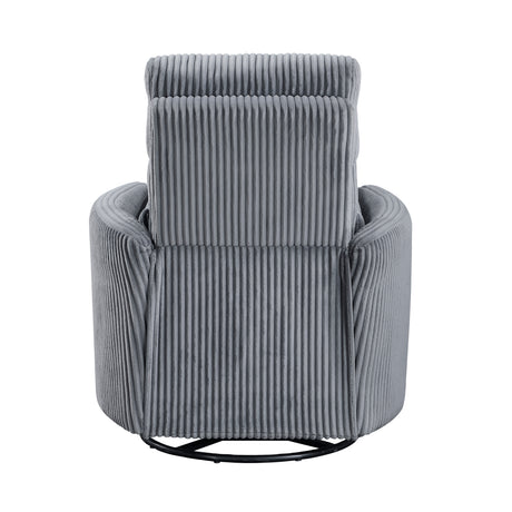 Traverse Gray Swivel Glider Reclining Chair from Homelegance - Luna Furniture