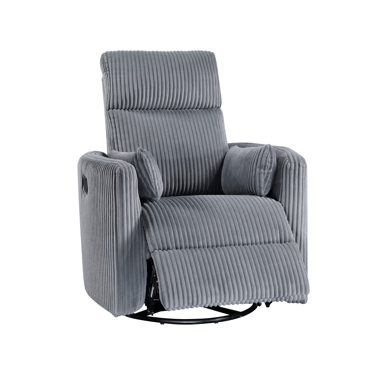Traverse Gray Swivel Glider Reclining Chair from Homelegance - Luna Furniture
