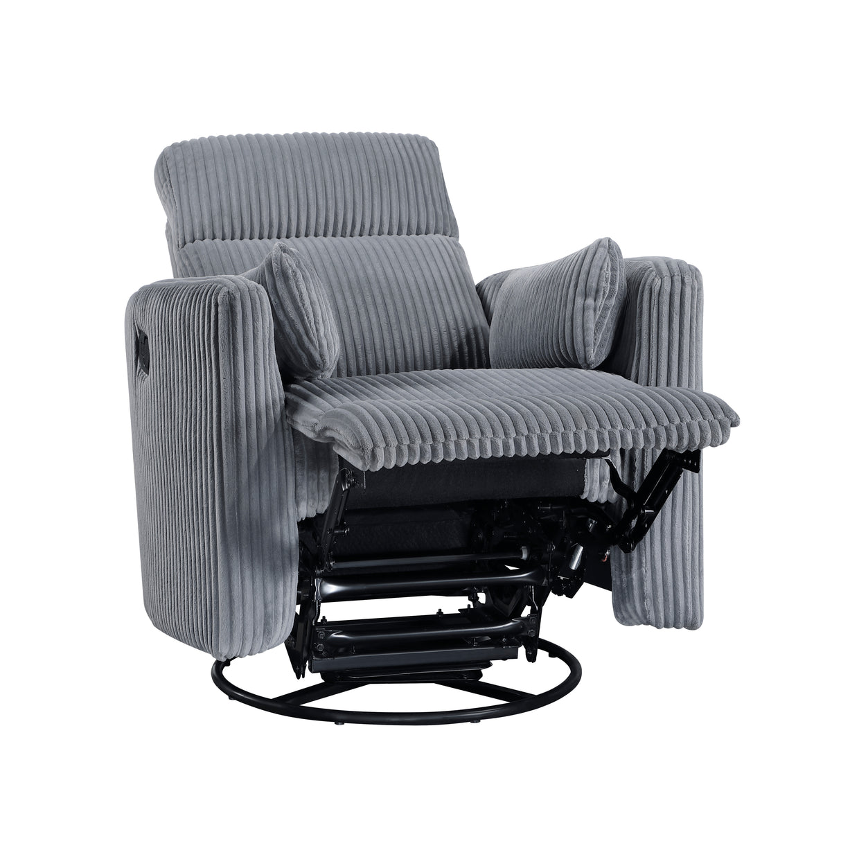 Traverse Gray Swivel Glider Reclining Chair from Homelegance - Luna Furniture