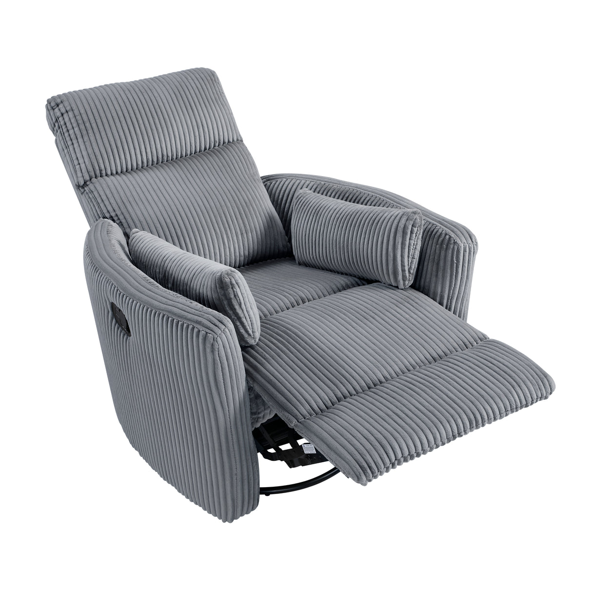Traverse Gray Swivel Glider Reclining Chair from Homelegance - Luna Furniture