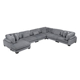 Traverse Gray 6-Piece Modular Sectional with Reversible Chaise from Homelegance - Luna Furniture