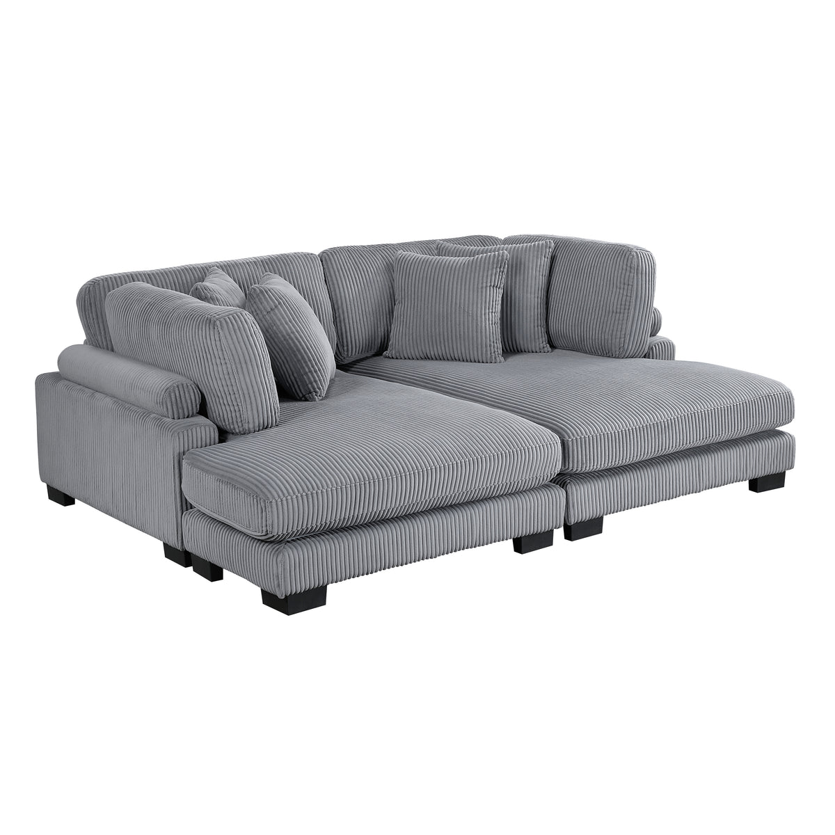 8555GY*2VC (2)2-Piece Chaise Lounge from Homelegance - Luna Furniture
