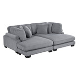 8555GY*2VC (2)2-Piece Chaise Lounge from Homelegance - Luna Furniture