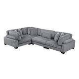8555GY*3CRAC (4)4-Piece Modular Sectional from Homelegance - Luna Furniture
