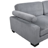 8555GY*3CRAC (4)4-Piece Modular Sectional from Homelegance - Luna Furniture