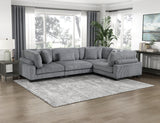 8555GY*3CRAC (4)4-Piece Modular Sectional from Homelegance - Luna Furniture