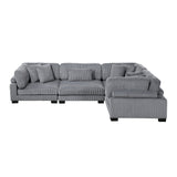 8555GY*3CRAC (4)4-Piece Modular Sectional from Homelegance - Luna Furniture