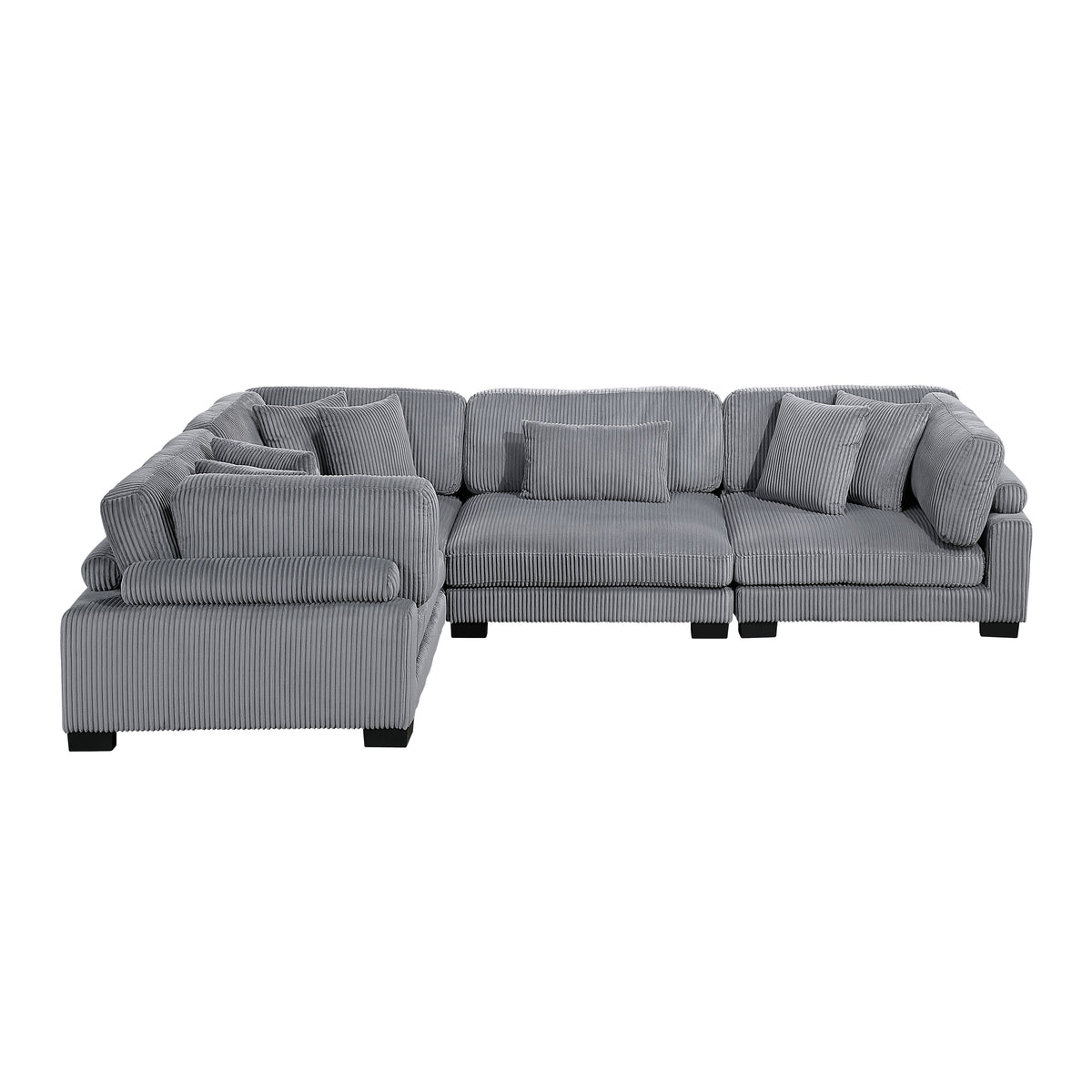 8555GY*3CRAC (4)4-Piece Modular Sectional from Homelegance - Luna Furniture