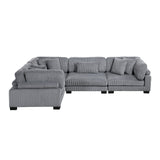 8555GY*3CRAC (4)4-Piece Modular Sectional from Homelegance - Luna Furniture