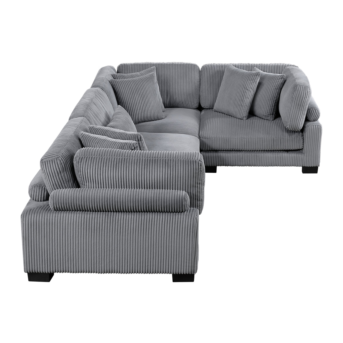 8555GY*3CRAC (4)4-Piece Modular Sectional from Homelegance - Luna Furniture