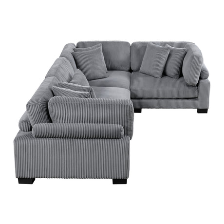 8555GY*3CRAC (4)4-Piece Modular Sectional from Homelegance - Luna Furniture