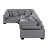 8555GY*3CRAC (4)4-Piece Modular Sectional from Homelegance - Luna Furniture