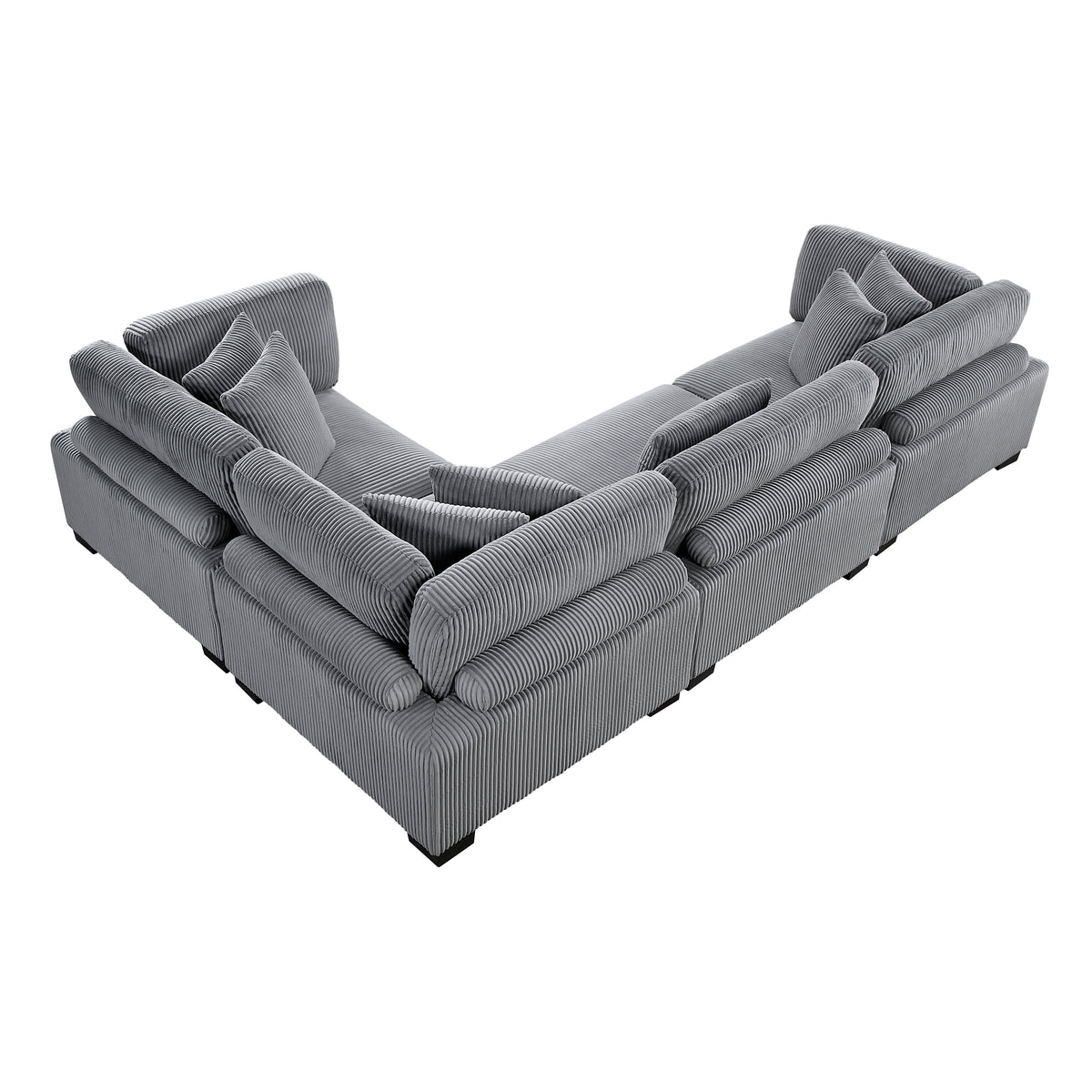 8555GY*3CRAC (4)4-Piece Modular Sectional from Homelegance - Luna Furniture