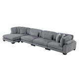 Traverse Gray 4-Piece Modular Sectional with Reversible Chaise from Homelegance - Luna Furniture