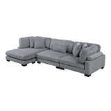 8555GY*CRACVC (3)3-Piece Modular Sectional with Reversible Chaise from Homelegance - Luna Furniture