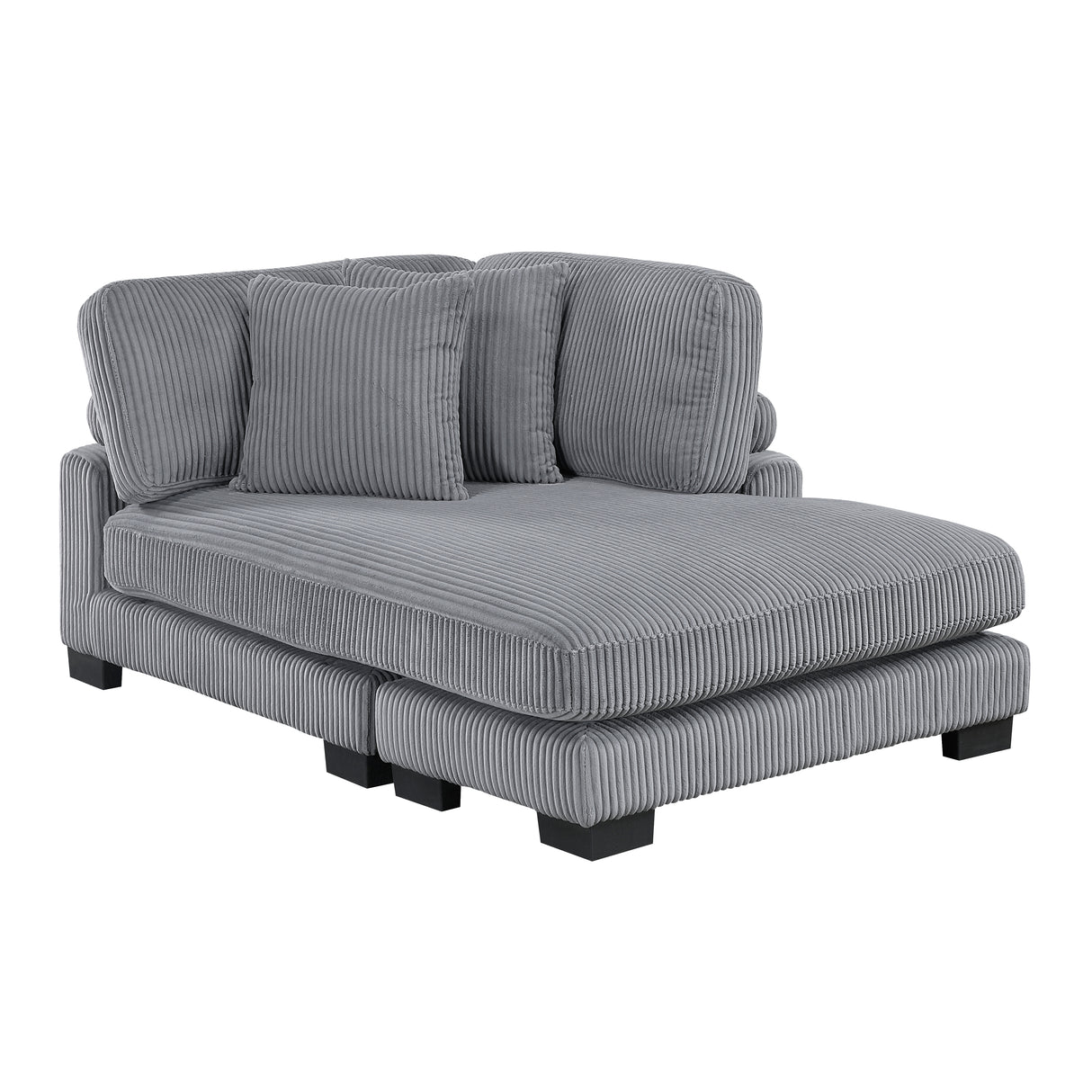 8555GY-VC Reversible Chaise from Homelegance - Luna Furniture