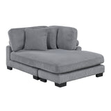 8555GY-VC Reversible Chaise from Homelegance - Luna Furniture