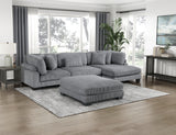 8555GY-VC Reversible Chaise from Homelegance - Luna Furniture