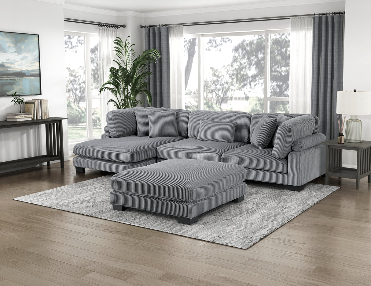 8555GY-VC Reversible Chaise from Homelegance - Luna Furniture