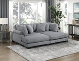 8555GY-VC Reversible Chaise from Homelegance - Luna Furniture