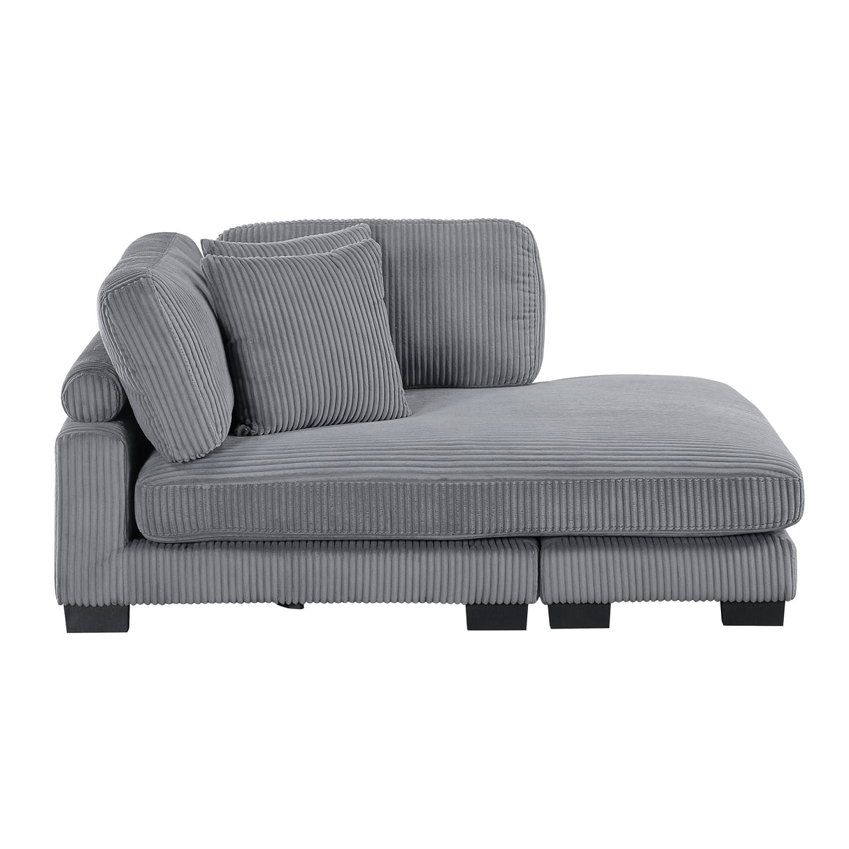 8555GY-VC Reversible Chaise from Homelegance - Luna Furniture