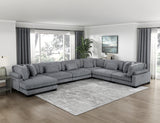 8555GY-VC Reversible Chaise from Homelegance - Luna Furniture