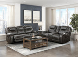 Traverse Gray Corduroy Ottoman from Homelegance - Luna Furniture