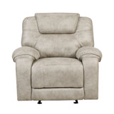 Gainesville Pewter Glider Reclining Chair from Homelegance - Luna Furniture