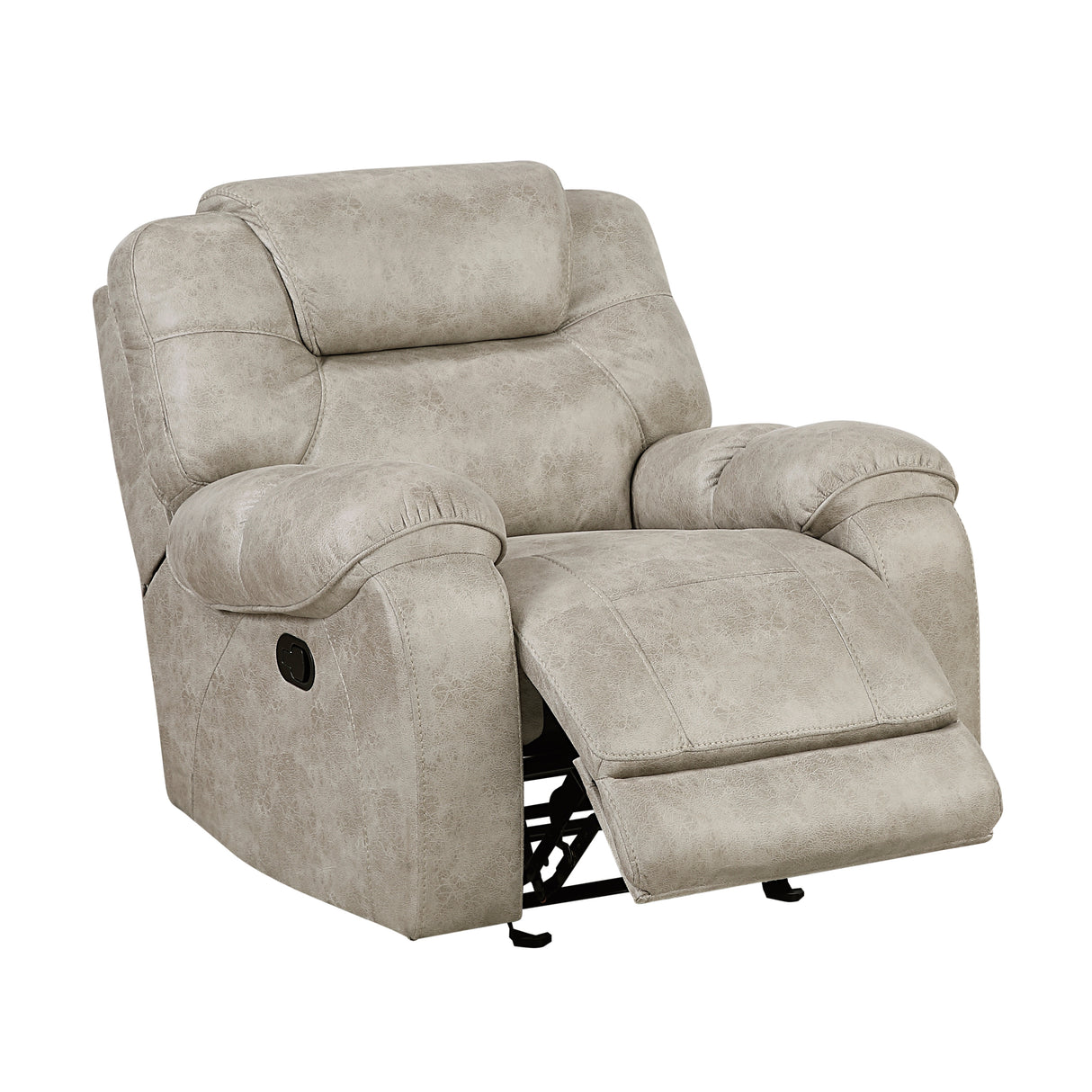 Gainesville Pewter Glider Reclining Chair from Homelegance - Luna Furniture