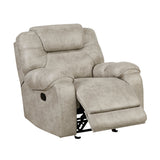 Gainesville Pewter Glider Reclining Chair from Homelegance - Luna Furniture
