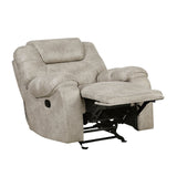 Gainesville Pewter Glider Reclining Chair from Homelegance - Luna Furniture
